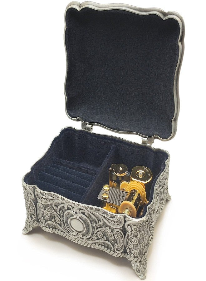 falado Antique Emboss Alloy Metal Jewelry Music Box Wind Up and Golden Movement Music Box for Christmas/Birthday/Valentine's Day/Mother's Day (Happy Birthday) - Image 1